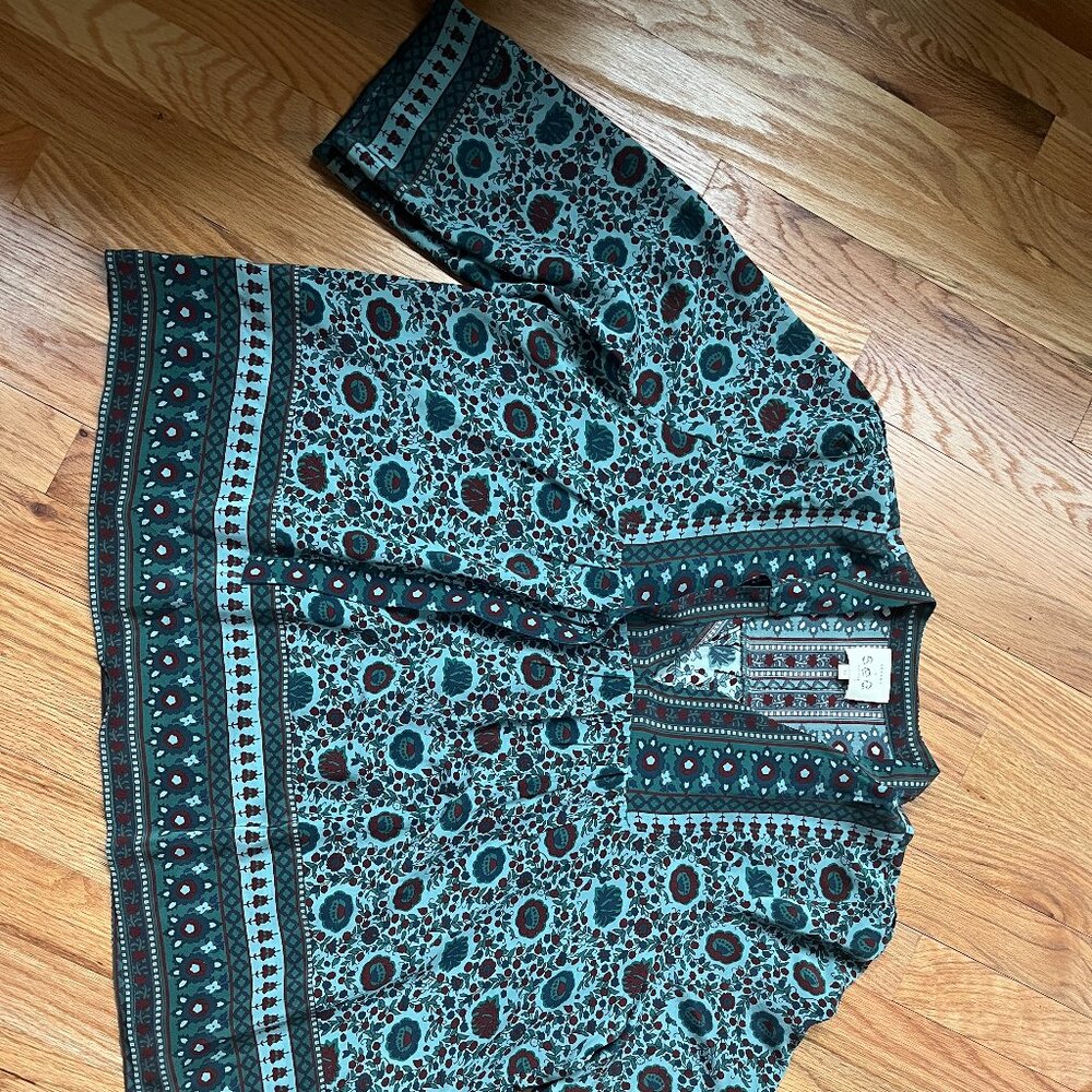 Silk SEA x Sezane blouse